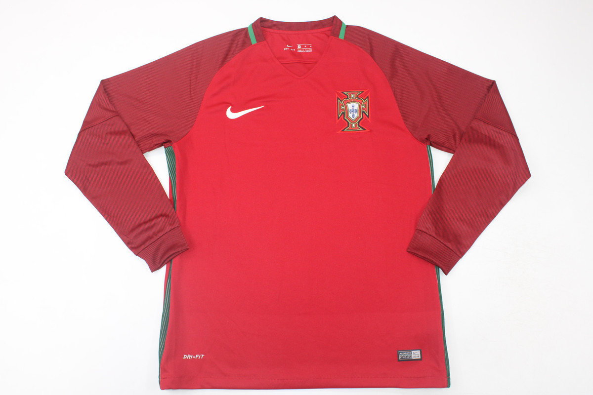 AAA Quality Portugal 2016 EuroCup Home Long Soccer Jersey
